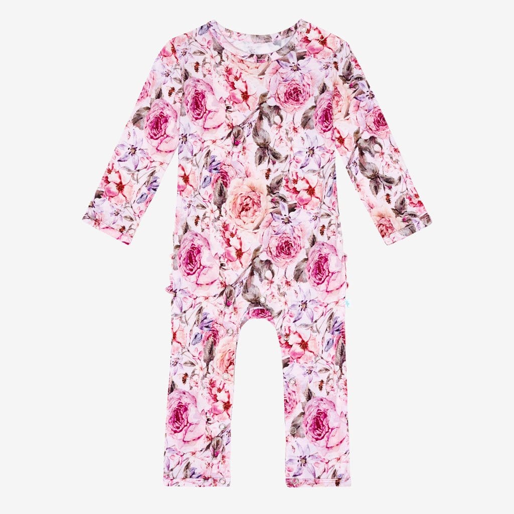 Elise Floral Ruffled Romper