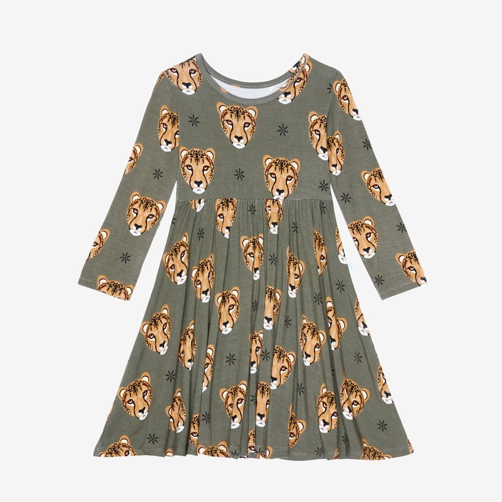 Amina Long Sleeve Twirl Dress