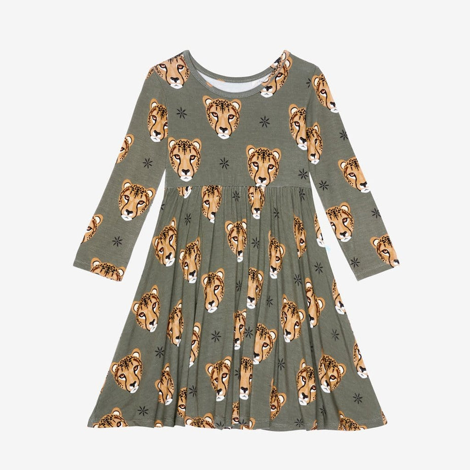 Amina Long Sleeve Twirl Dress