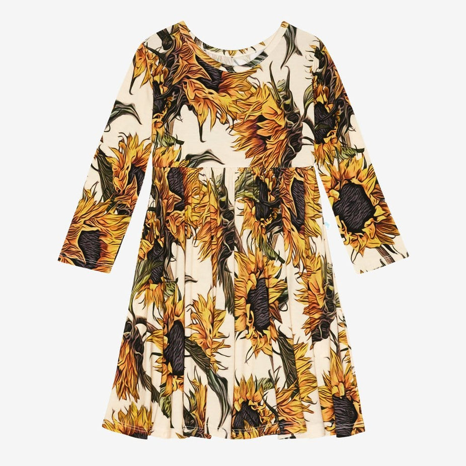 Arev Long Sleeve Twirl Dress