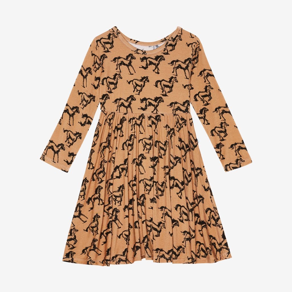 Dakota Long Sleeve Twirl Dress