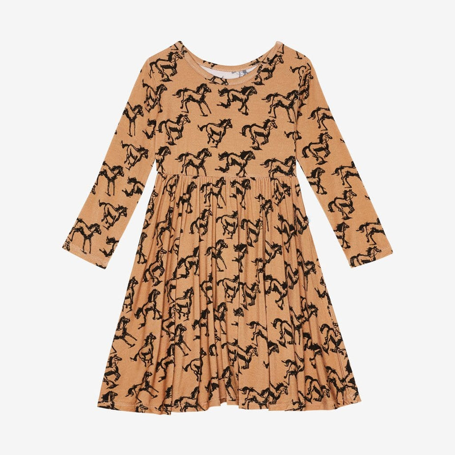 Dakota Long Sleeve Twirl Dress