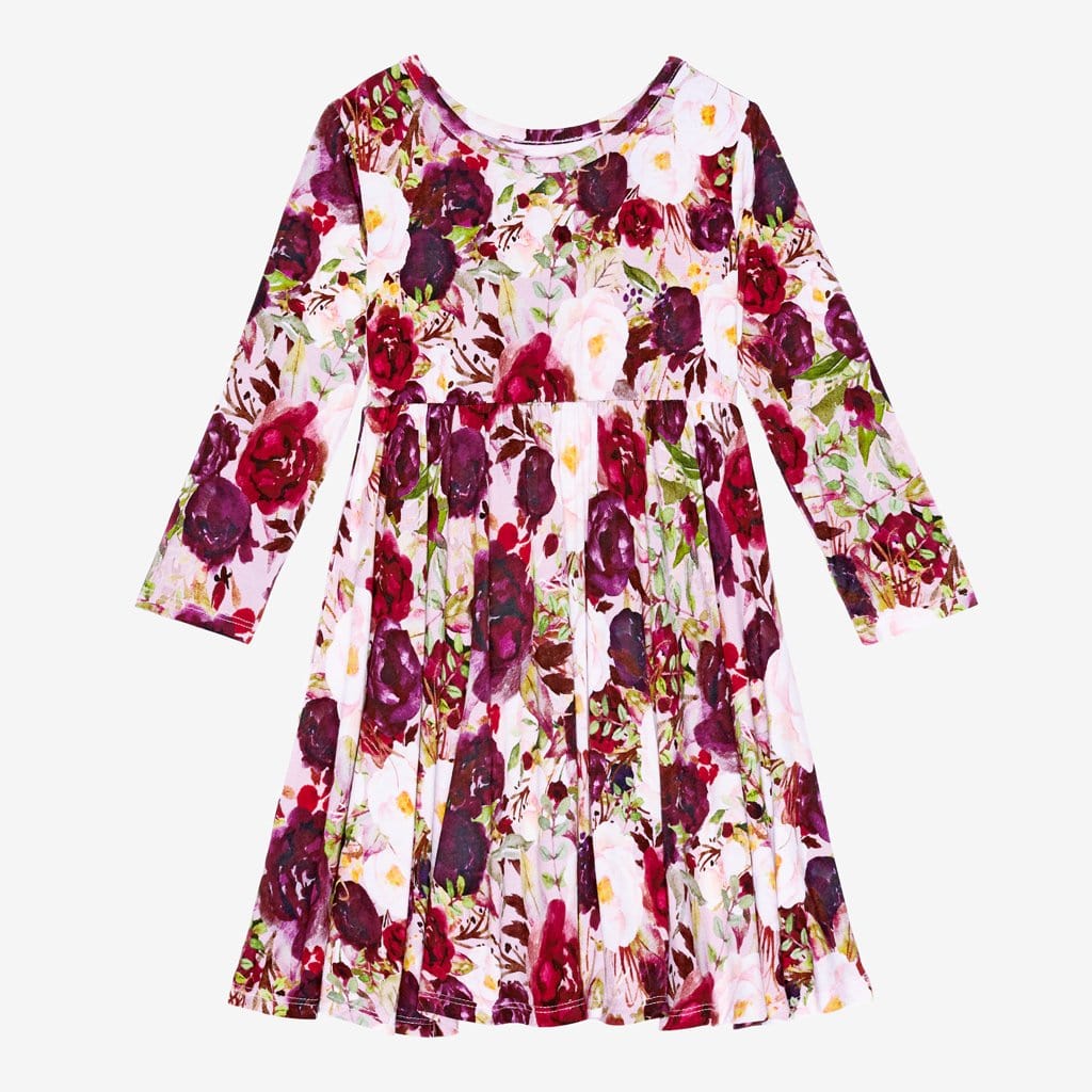 Gracie Floral Long Sleeve Twirl Dress