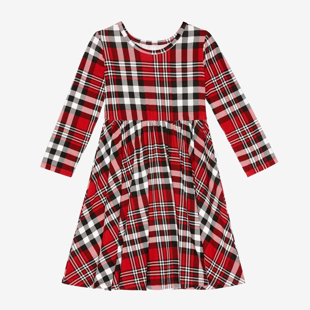 Noah Plaid Long Sleeve Twirl Dress