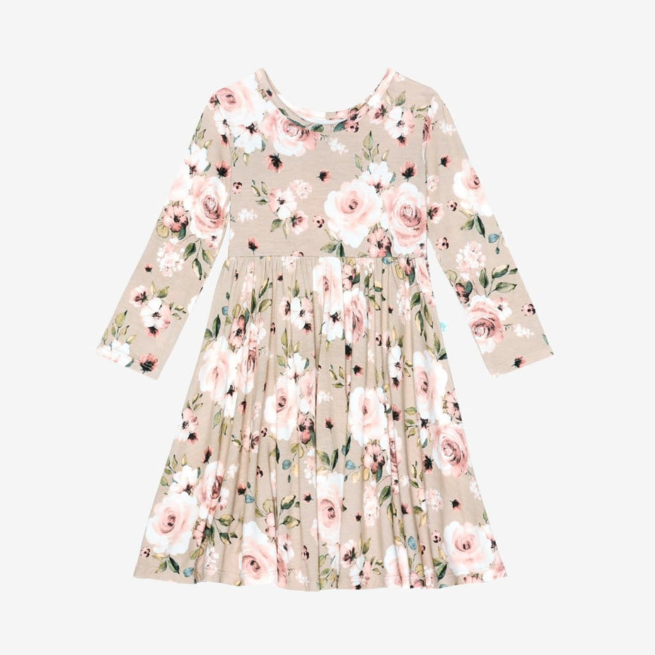 Sienna Floral Long Sleeve Twirl Dress