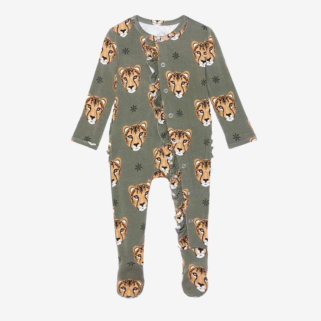 Amina Footie Ruffled Snap One Piece