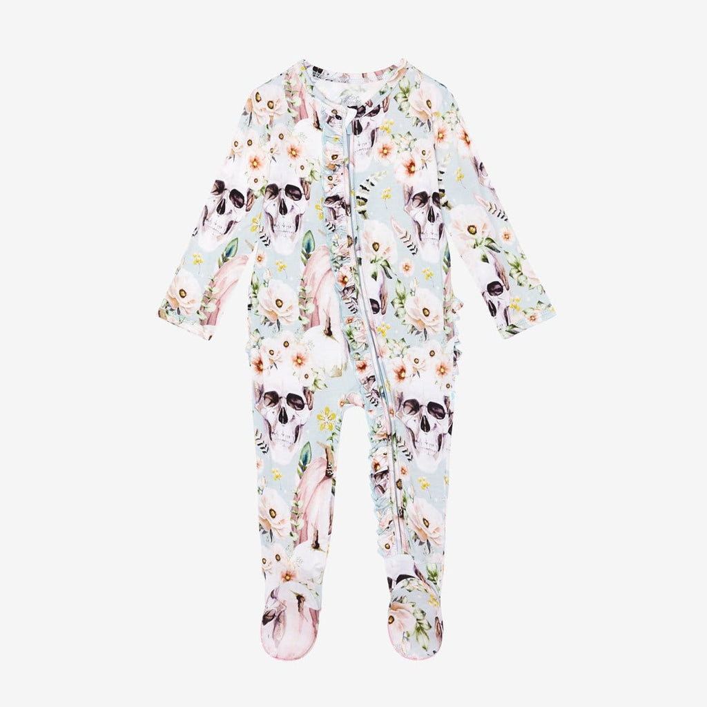 Rosie Sage Footie Ruffled Zippered One Piece