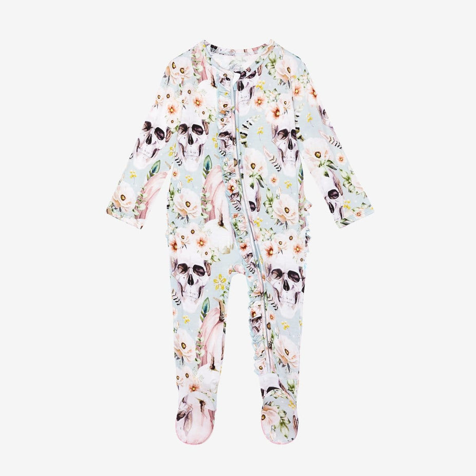 Rosie Sage Footie Ruffled Zippered One Piece