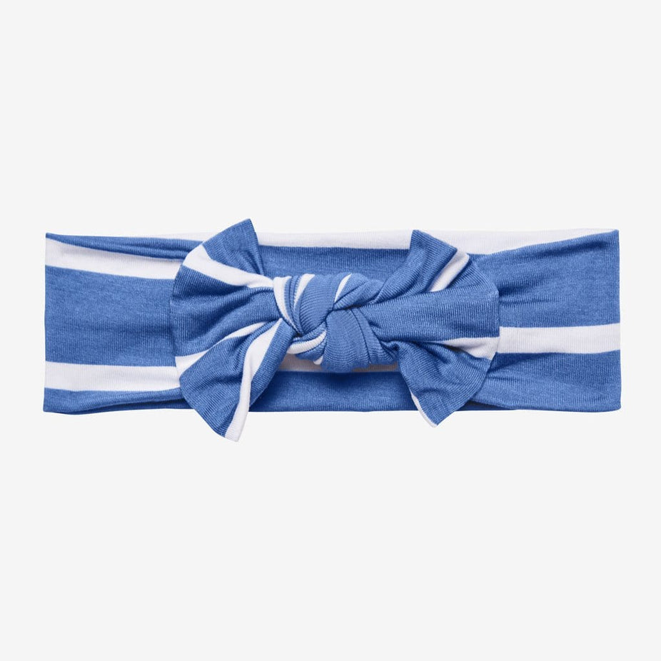 Denim Blue Stripe Headwrap