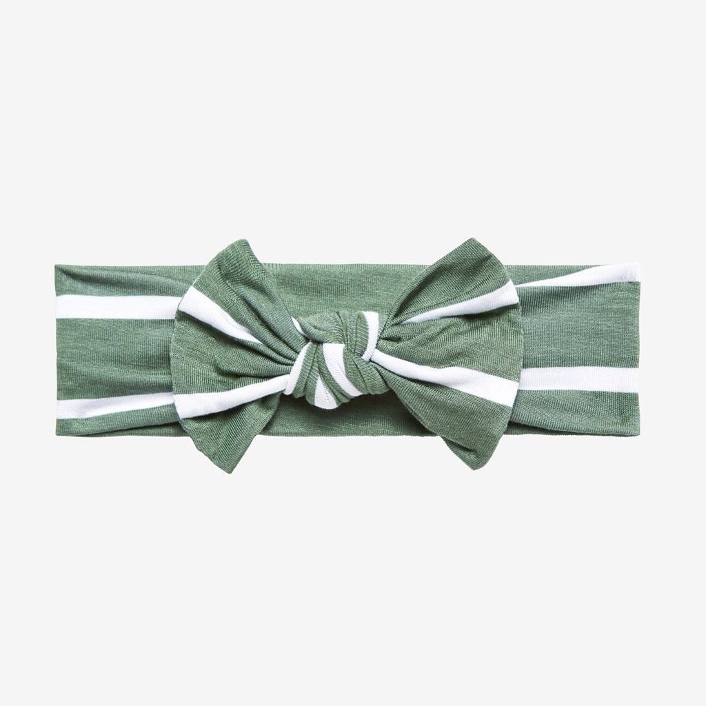 Dark Sage Stripe Headwrap