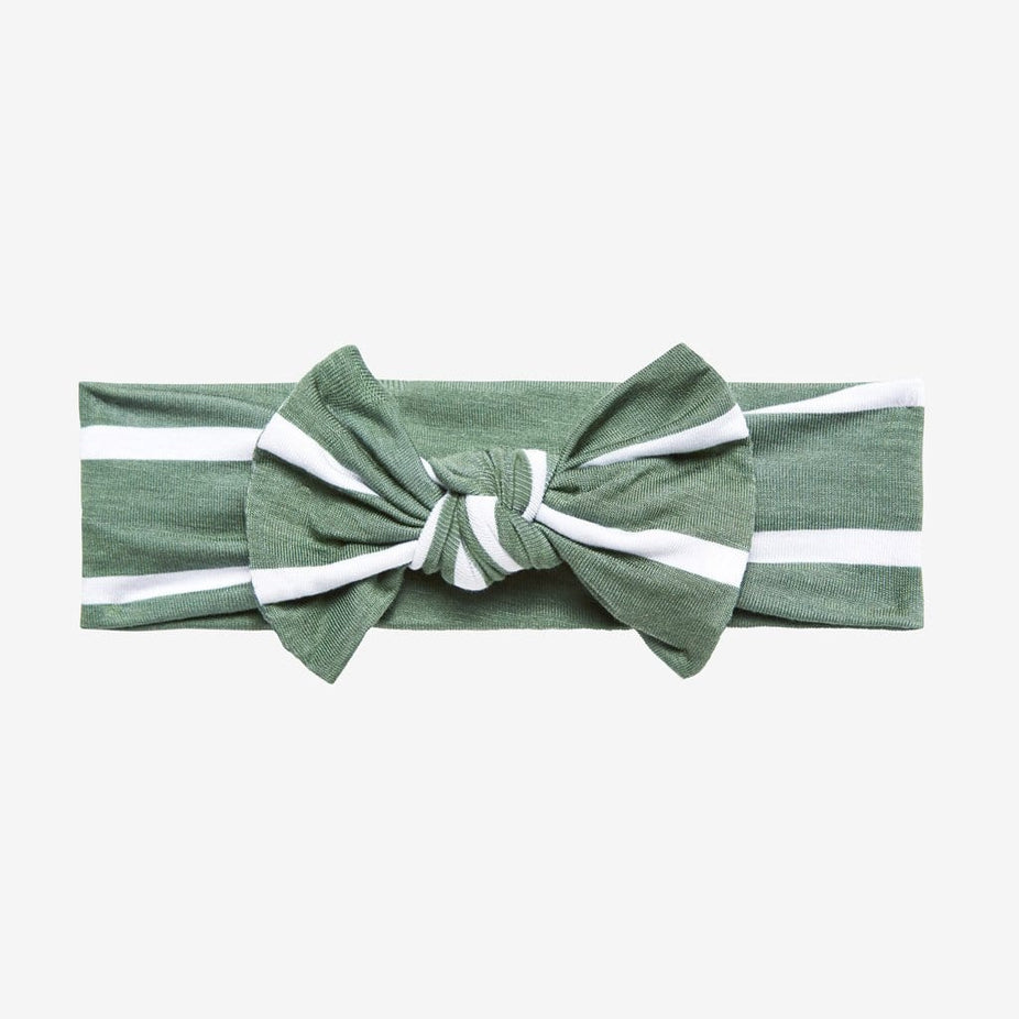 Dark Sage Stripe Headwrap