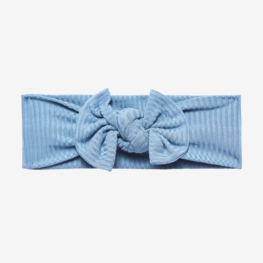 Storm Blue Ribbed Headwrap