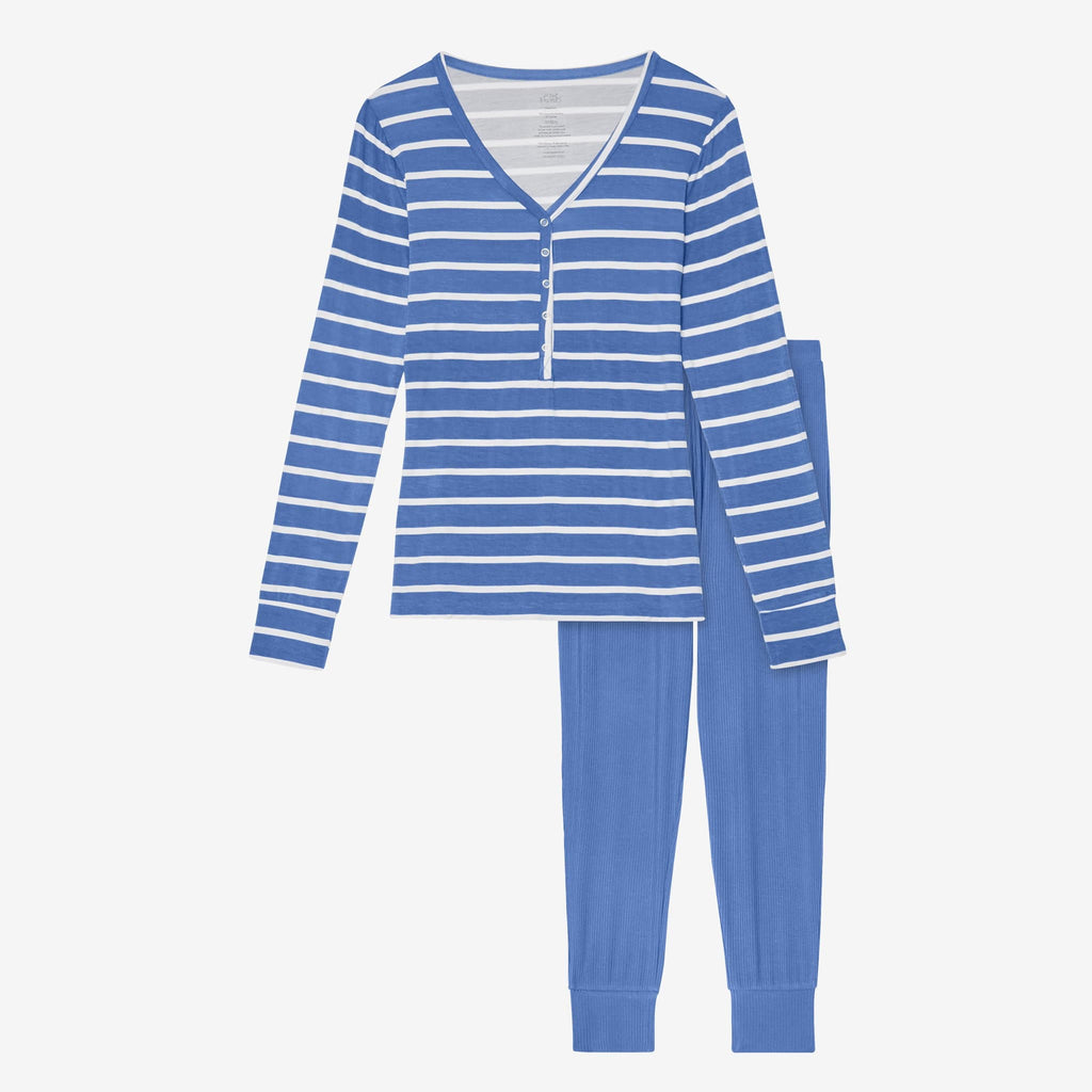 Denim Blue Stripe Women's Loungewear
