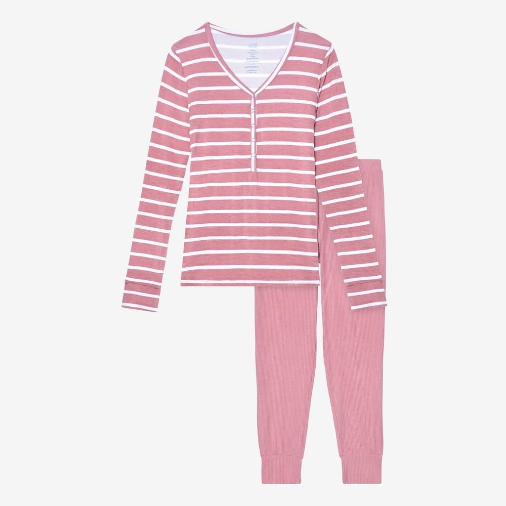 Blush Rose Stripe Women's Loungewear