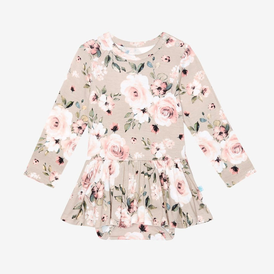 Sienna Floral Long Sleeve Twirl Skirt Bodysuit