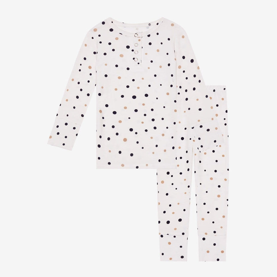 Jamie Polka Dot Henley Pajamas
