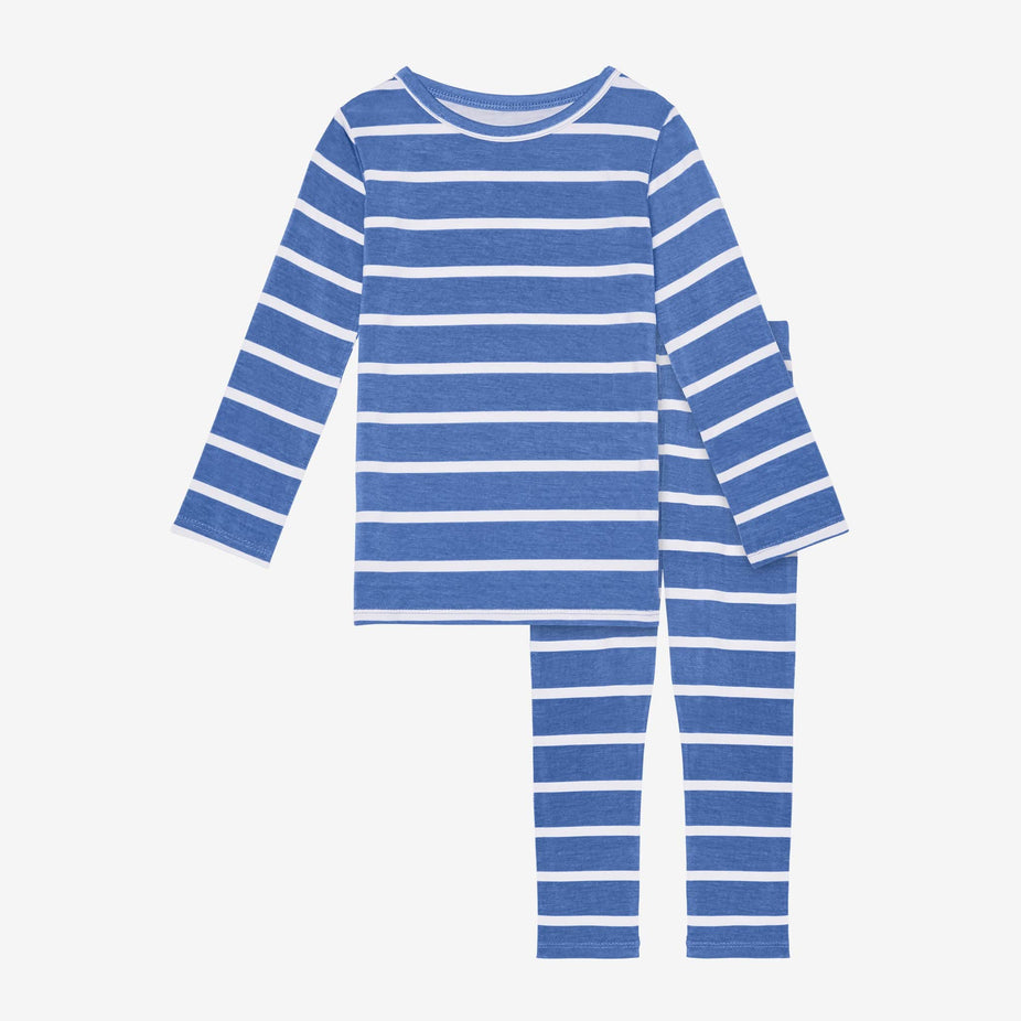 Denim Blue Stripe Pajamas