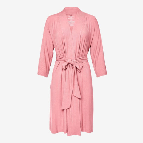Blush Rose Ribbed Robe