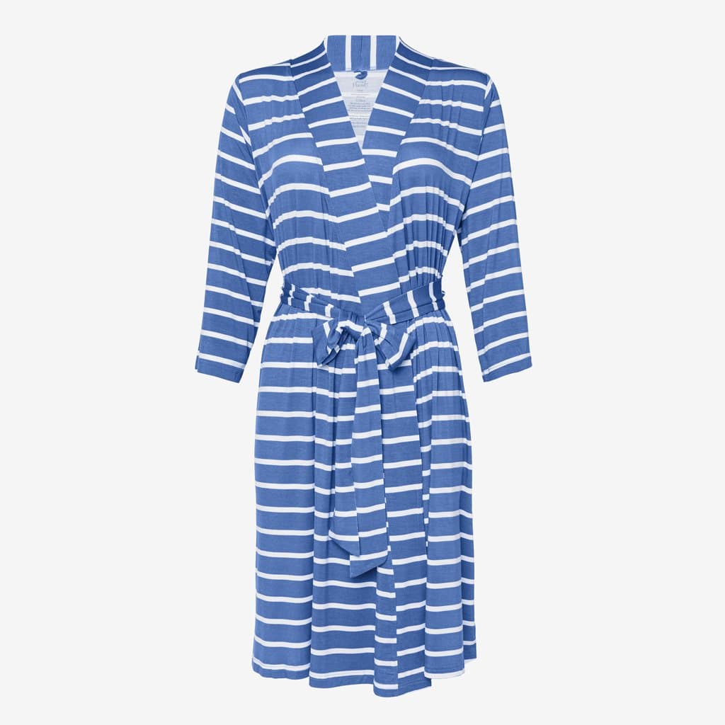 Denim Blue Stripe Robe