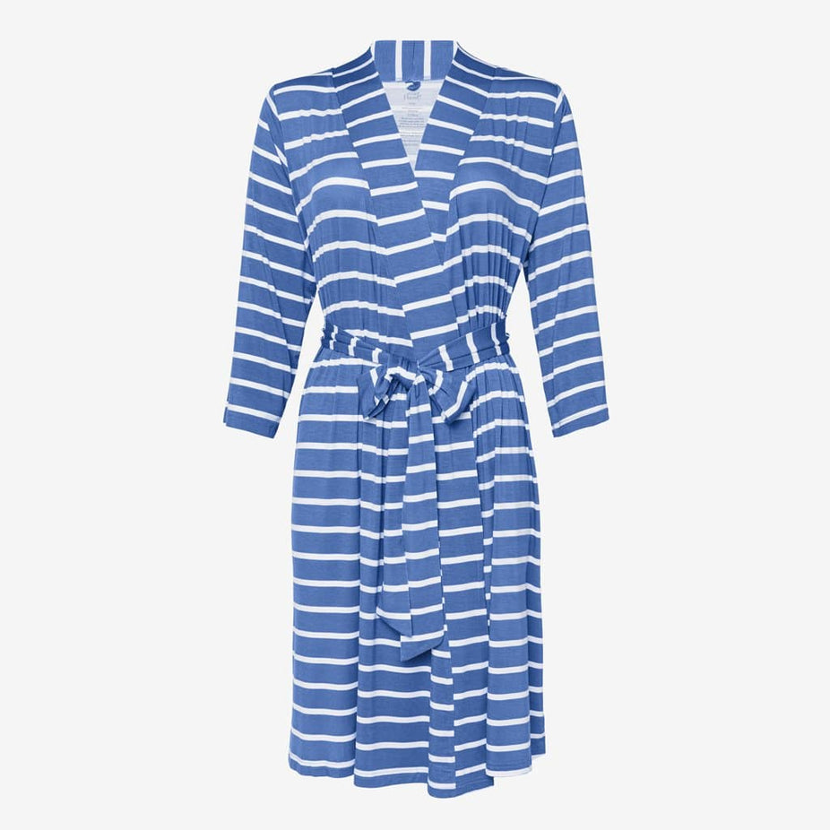 Denim Blue Stripe Robe