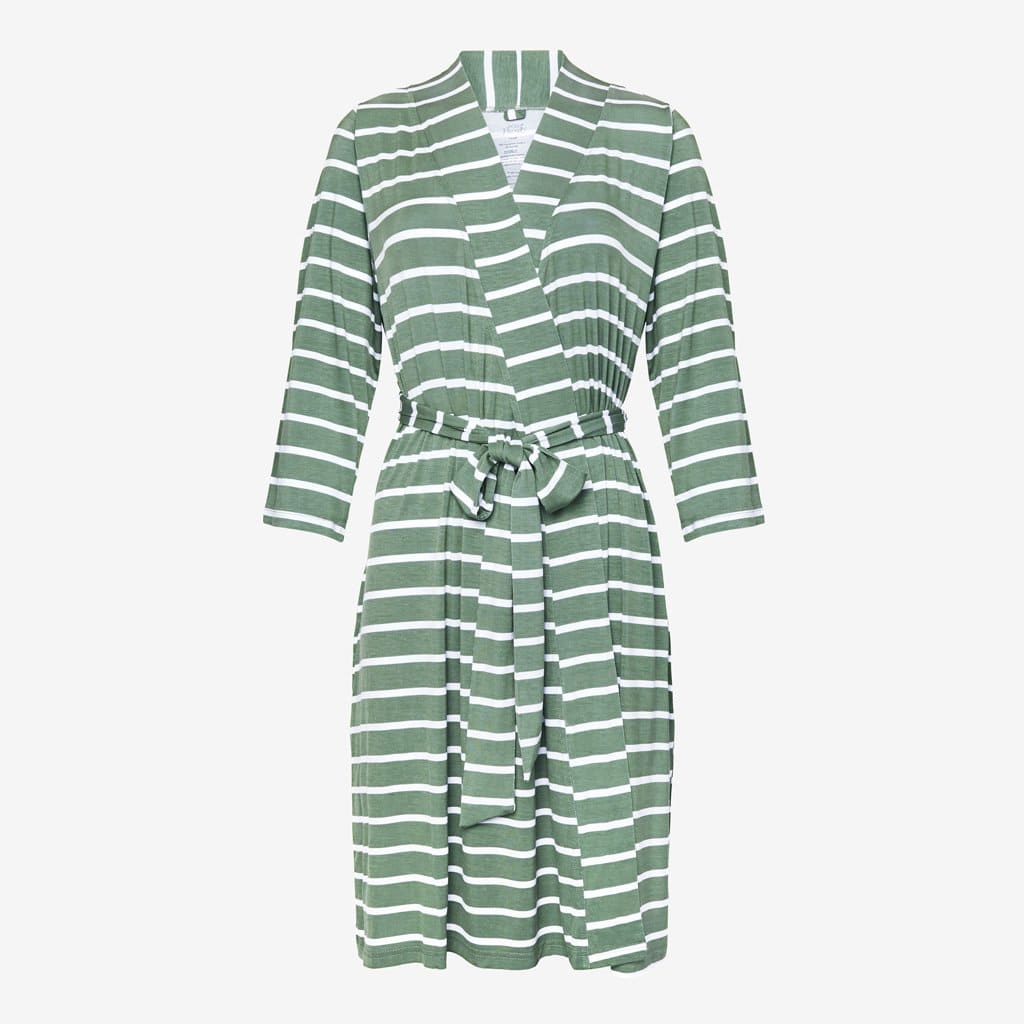 Dark Sage Stripe Robe