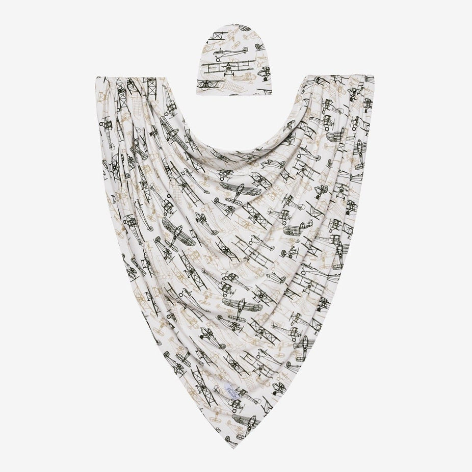 Wright Flyer Swaddle Beanie Set