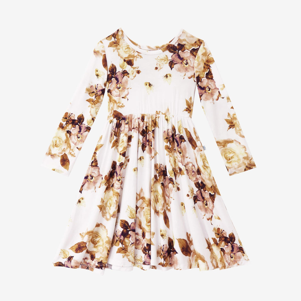 Reese Floral Long Sleeve Twirl Dress