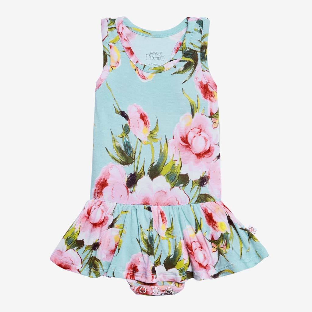 Carolina Floral Racerback Twirl Skirt Bodysuit