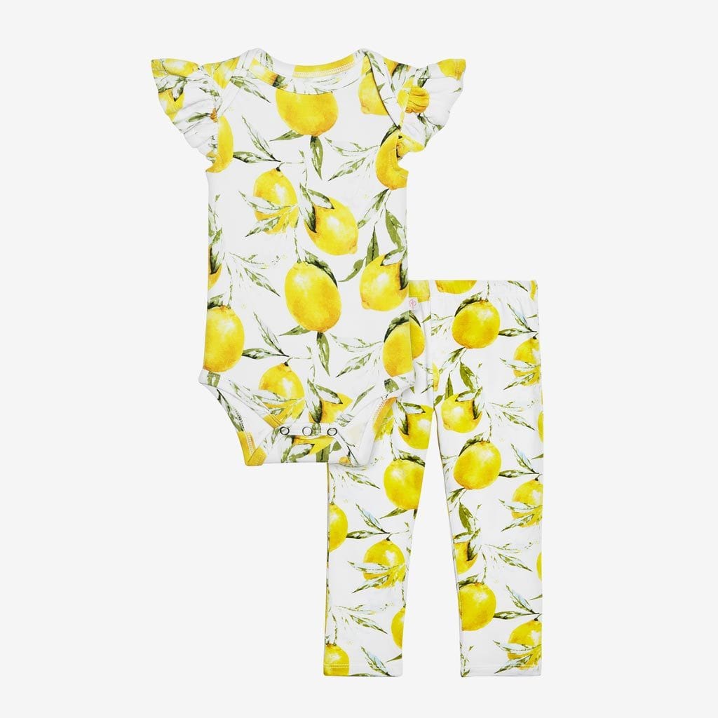 Lemon Bodysuit & Pants Set