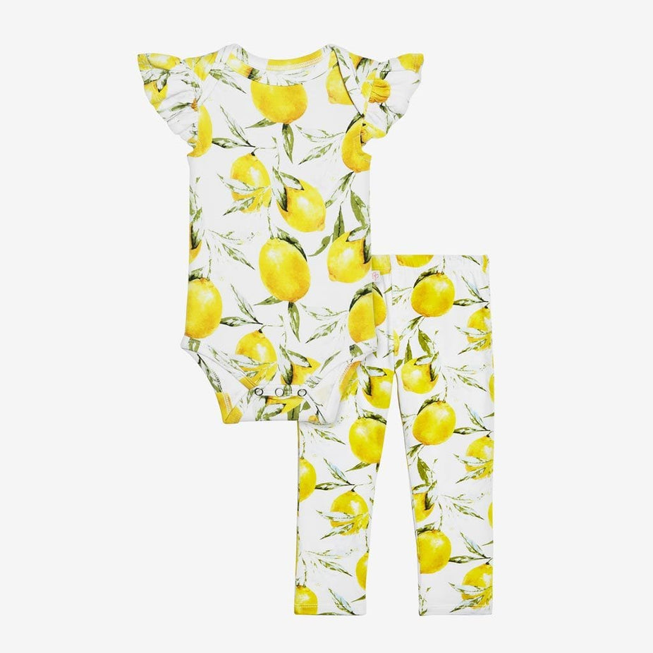 Lemon Bodysuit & Pants Set