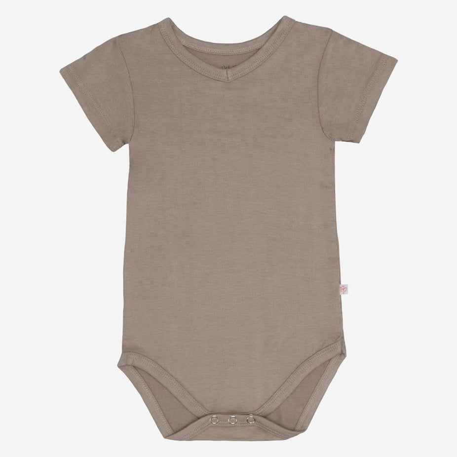 Taupe V-Neck Bodysuit