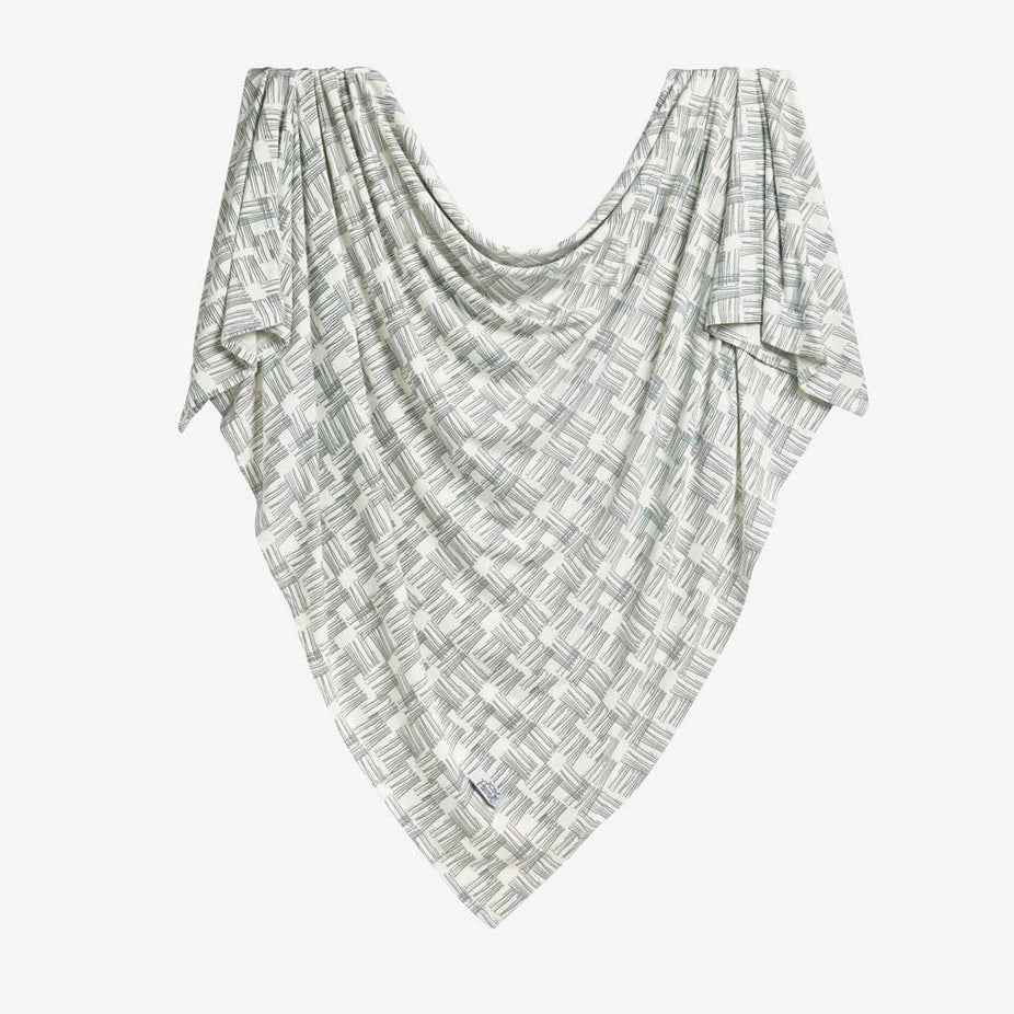 Rivers Gray Swaddle Beanie Set