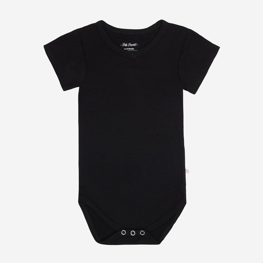 Black V-Neck Bodysuit