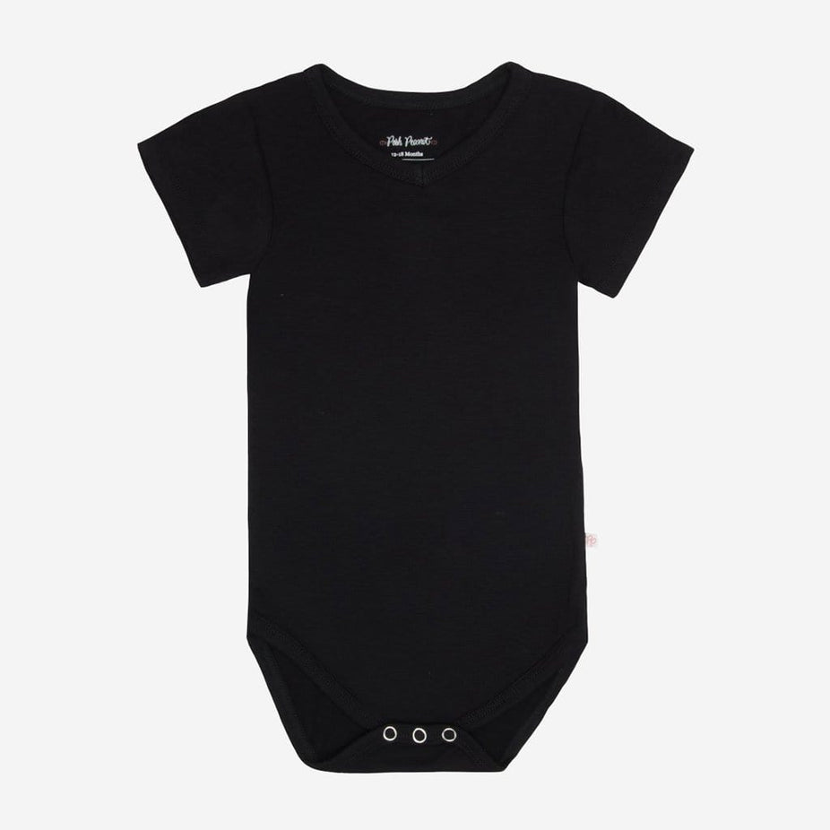 Black V-Neck Bodysuit