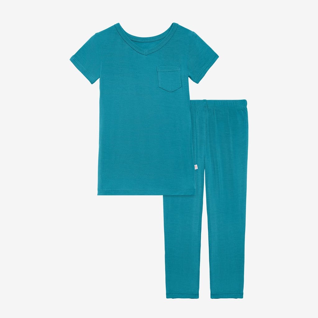 Azure Short Sleeve Pajamas