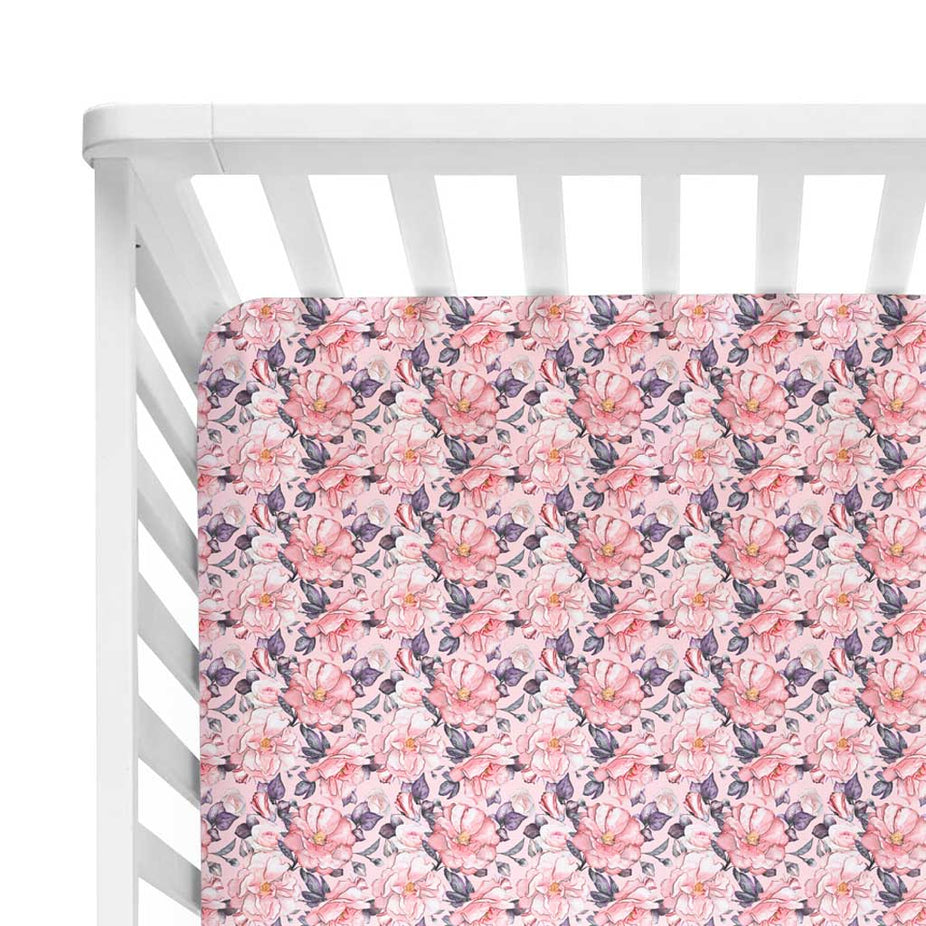 Vivi Floral Crib Sheet