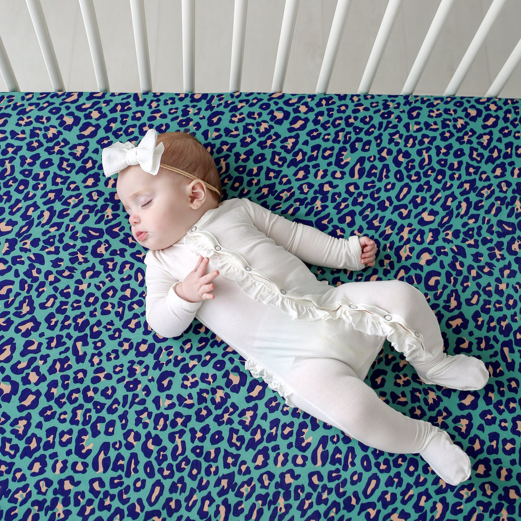 Lana Leopard Crib Sheet