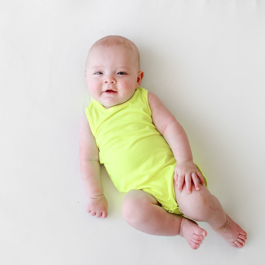 Neon Yellow Racerback Tank Bodysuit
