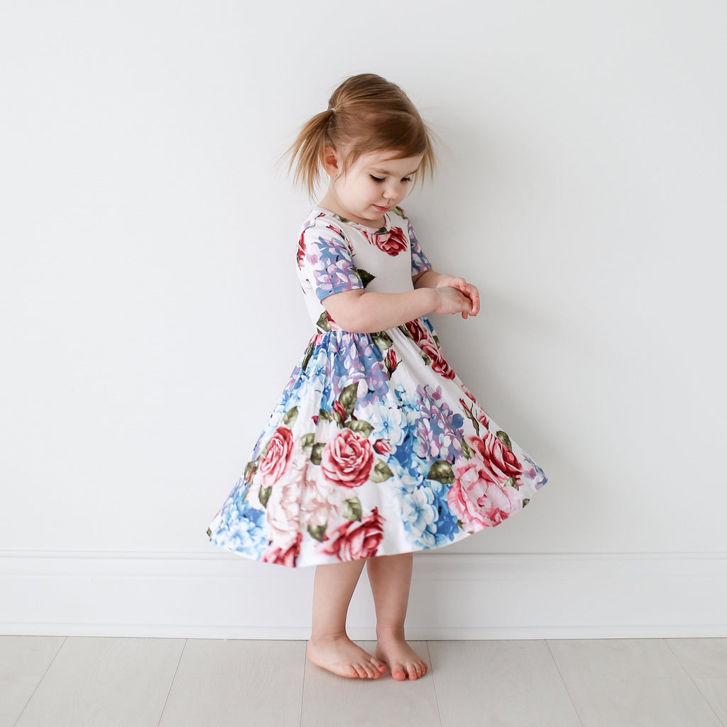 Hydrangea Twirl Dress