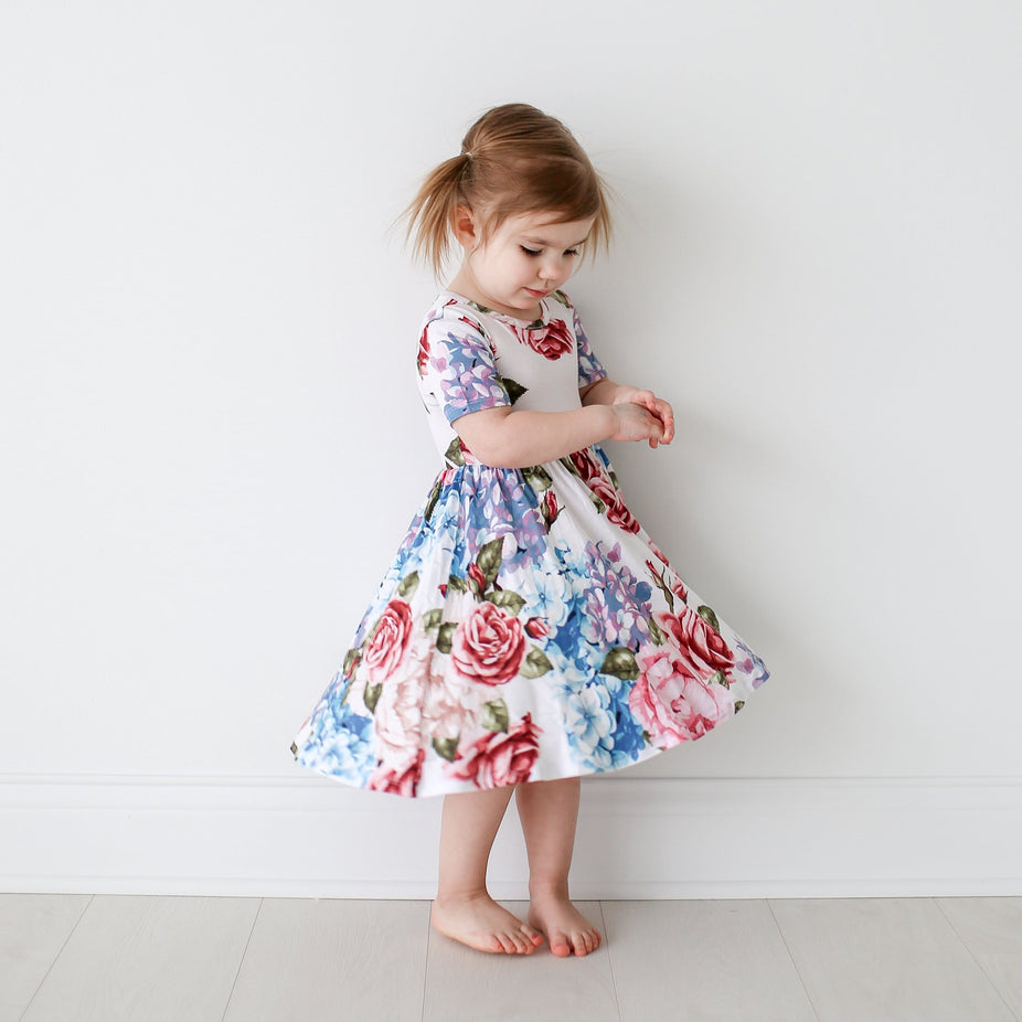 Hydrangea Twirl Dress