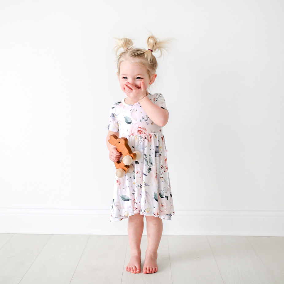 Pink Blossom Twirl Dress