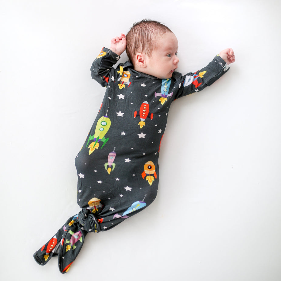 Rocket Ship Knotted Gown