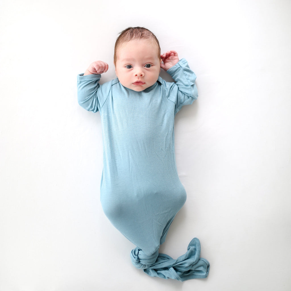 Bleu Knotted Gown