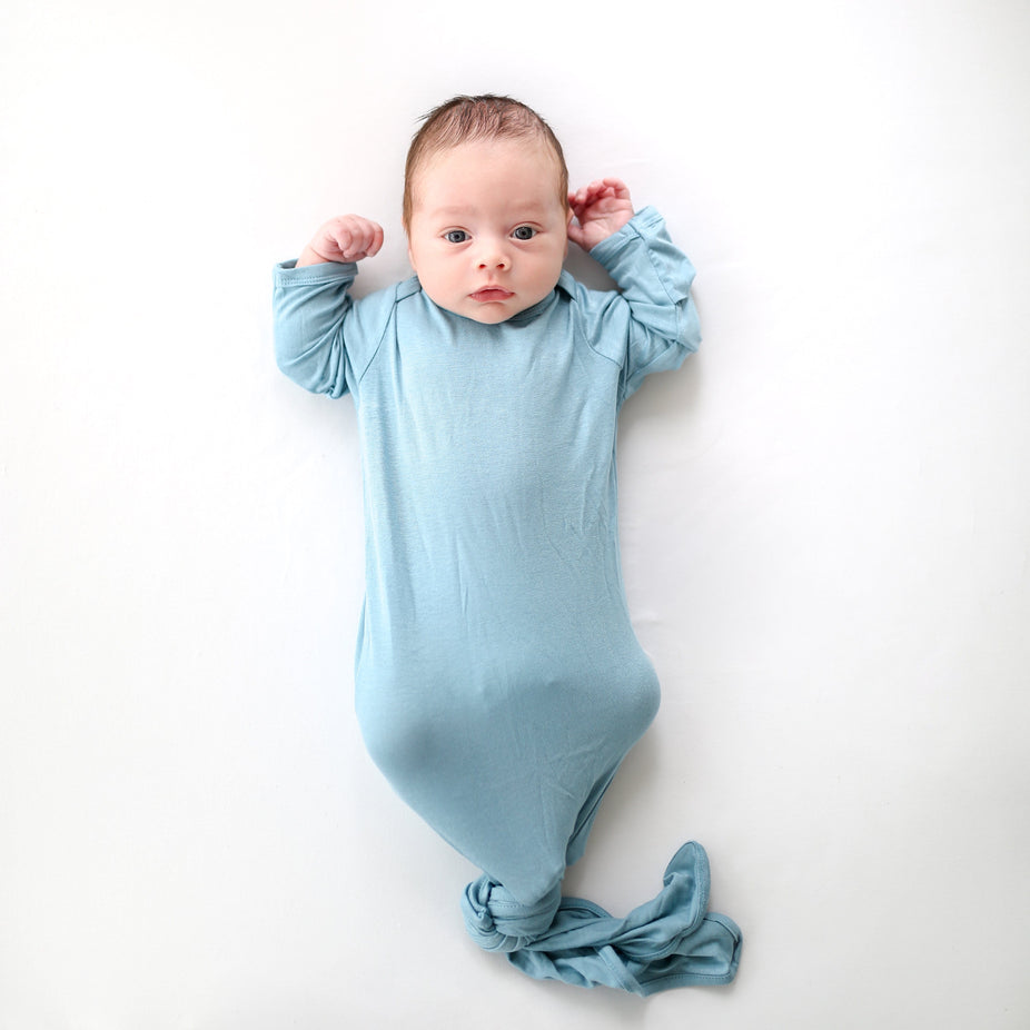 Bleu Knotted Gown