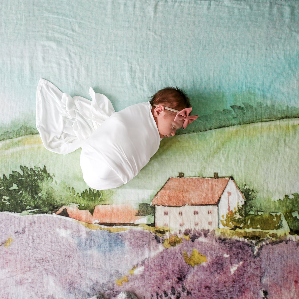Posh-Peanut-Viscose-Bamboo-Stay-dry-fabric-reliably-chic-and-perfectly-practical-uniquely-designed-of-a-kind-chateau swaddle