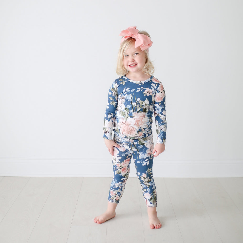 Posh-Peanut-Viscose-Bamboo-Stay-dry-fabric-reliably-chic-and-perfectly-practical-uniquely-designed-of-a-kind-posh peanut loungewear in blue rose