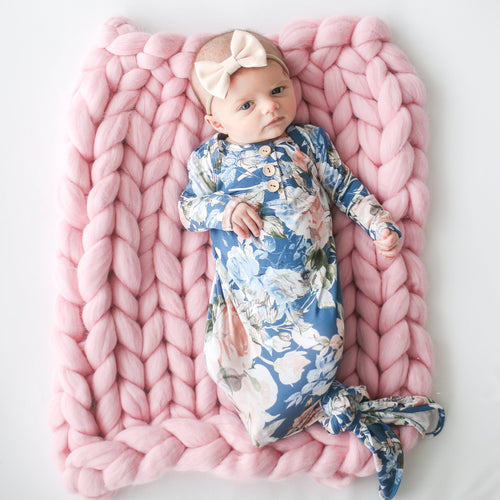 Posh-Peanut-Viscose-Bamboo-Stay-dry-fabric-reliably-chic-and-perfectly-practical-uniquely-designed-of-a-kind-blue rose knotted gown