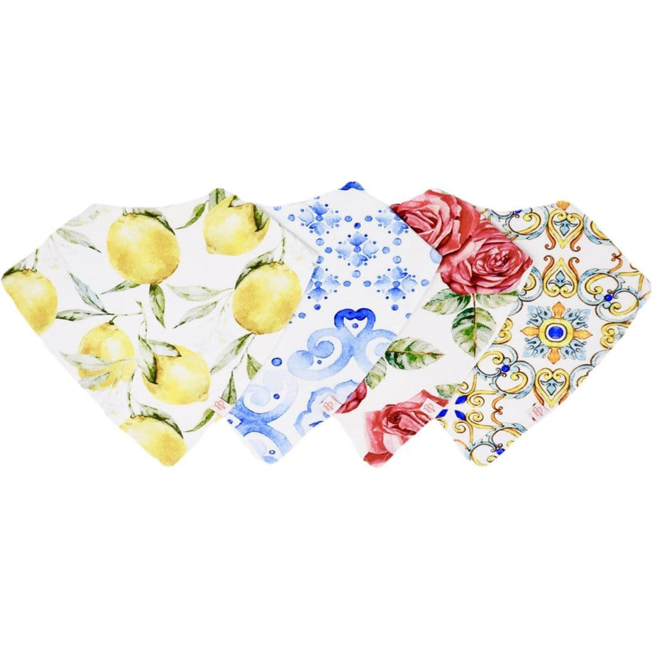 Italia 4-Pack Bandana Bibs