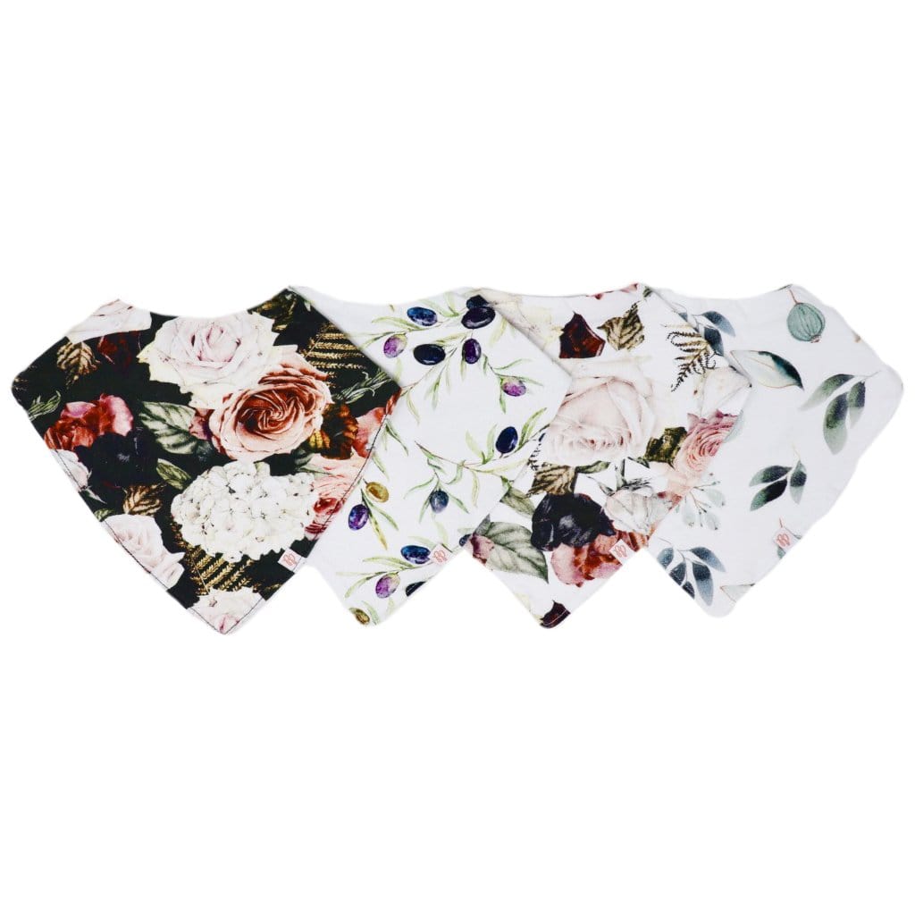 Secret Garden 4-Pack Bandana Bibs
