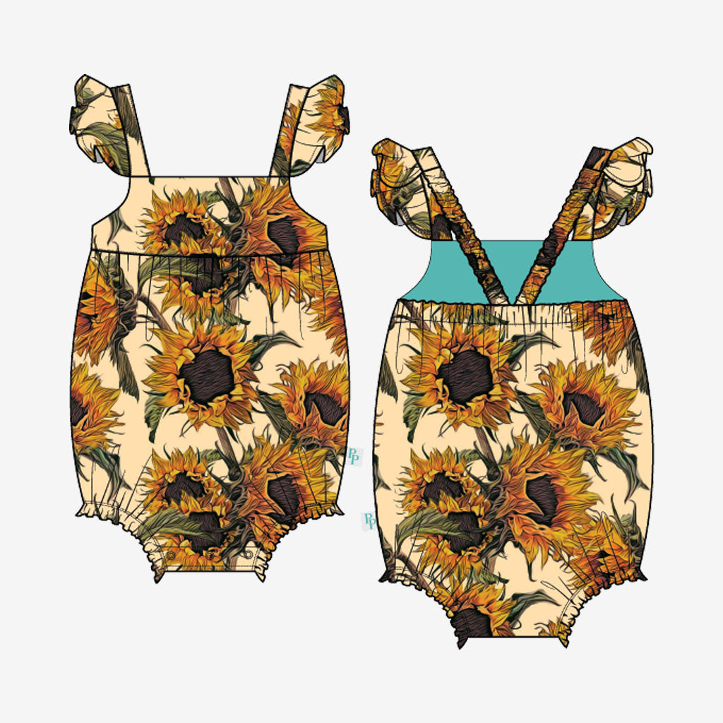 Arev Ruffled Bubble Romper